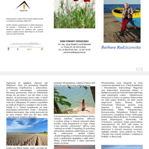 Barbara Radziszewska wystawa w DPS-sie